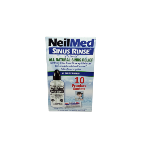 NeilMed Sinus Rinse Starter Kit Σύστημα Ρινικών Πλύσεων 10 φακελάκια