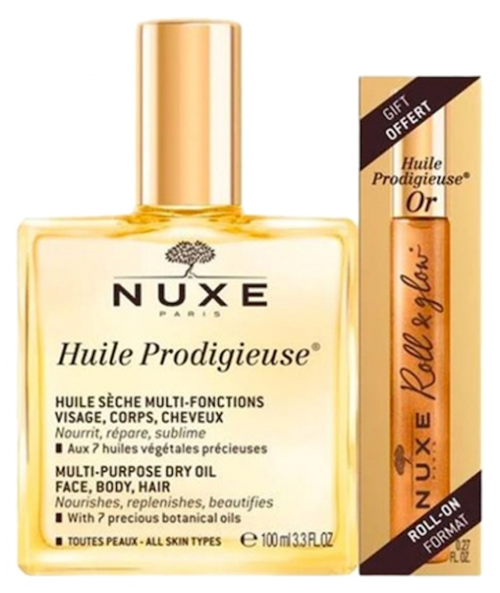 Nuxe Prodigieuse Ξηρό Ενυδατικό Λάδι Πρόσωπο/Μαλλιά/Σώμα, 100ml & Δώρο