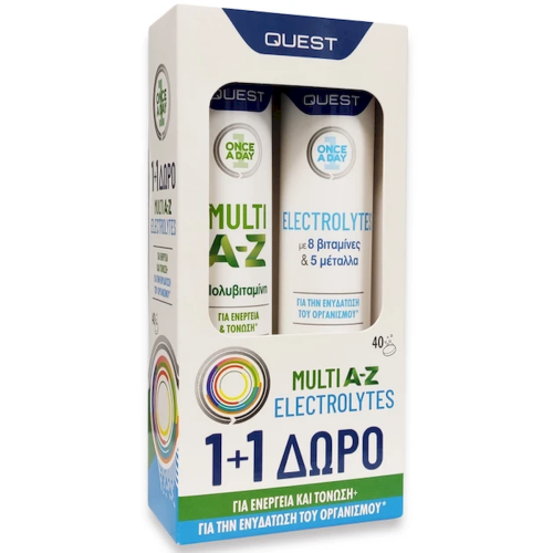 Quest Promo Multi A-Z Πολυβιταμίνη, 20Αναβράζοντα δισκία & Δώρο