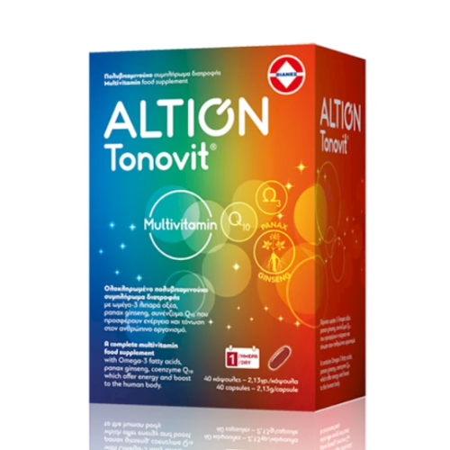 Altion Tonovit Multivitamin Πολυβιταμινούχο Συμπλήρωμα, 40Κάψουλες