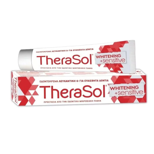 Therasol Whitening & Sensitive Οδοντόκρεμα για Ευαίσθητα Δόντια & Λεύκανση, 75ml