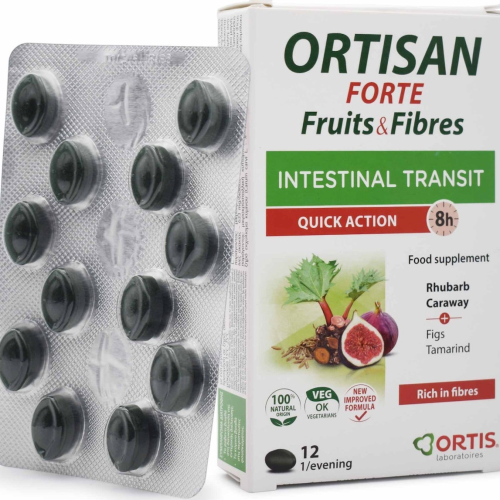 Ortis Ortisan Forte Fruits & Fibers, 12Ταμπλέτες