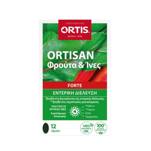 Ortis Ortisan Forte Fruits & Fibers, 12Ταμπλέτες