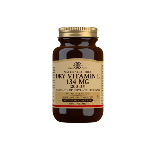 Solgar Dry Vitamin E 200IU 134MG 50 φυτικές κάψουλες