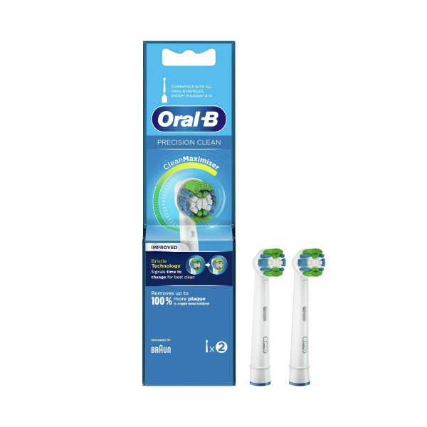 Oral-B Precision Clean CleanMaximiser Ανταλλακτικές Κεφαλές για Ηλεκτρική Οδοντόβουρτσα 2τμχ