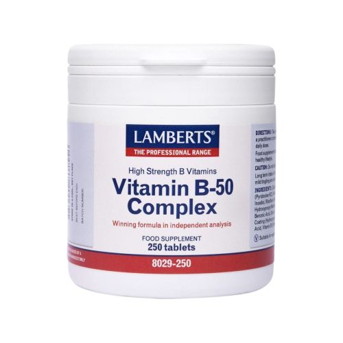 Lamberts Vitamin B-50 Complex Σύμπλεγμα Βιταμινών 250 ταμπλέτες