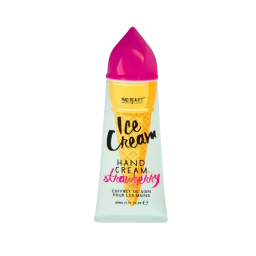 Mad Beauty Ice Cream Hand Cream Ενυδατική Κρέμα Χεριών 80ml (Φράουλα)