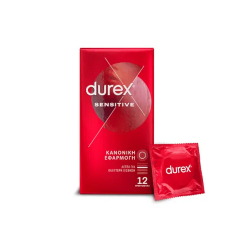 Durex Sensitive Λεπτά Προφυλακτικά, 12Τεμάχια