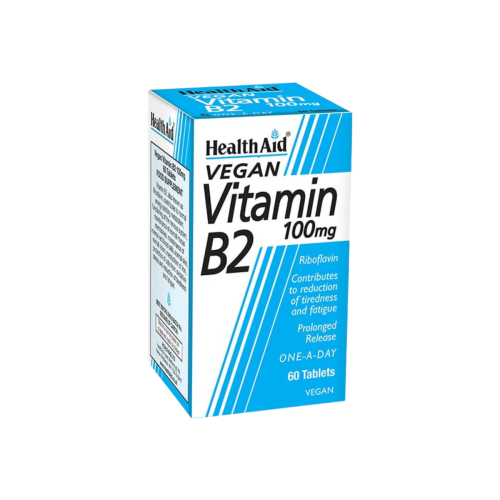 Health Aid Βιταμίνη B2 για Ενέργεια 100mg 60 ταμπλέτες