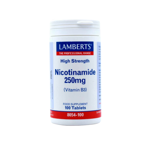 Lamberts Nicotinamide 250mg Βιταμίνη B3 100 ταμπλέτες