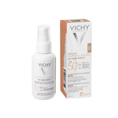 Vichy Capital Soleil UV-Age Daily Tinted Light Αντηλιακή Κρέμα Προσώπου SPF50+ με Χρώμα 40ml
