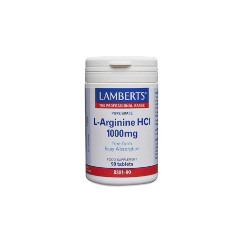 Lamberts L-Arginine HCl 1000mg 90 ταμπλέτες