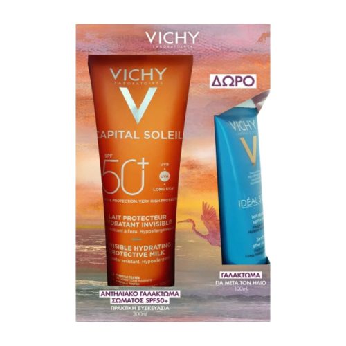Vichy Promo Capital Soleil Hydrating Protective Milk SPF50+ 300ml & Δώρο After-Sun 100ml
