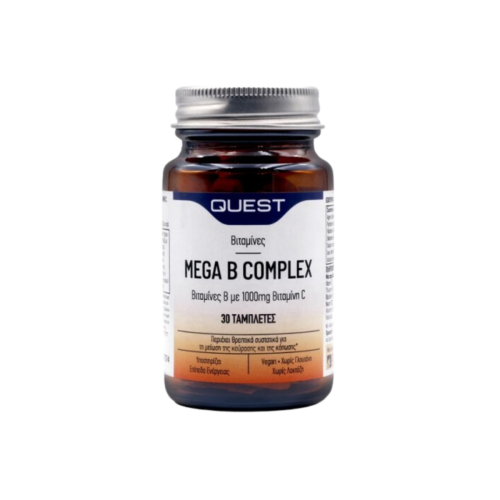 Quest Mega B Complex 1000mg Vitamin C 30 ταμπλέτες