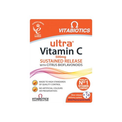 Vitabiotics Ultra Vitamin C 500mg Sustained Release with Citrus Bioflavonoids 60 κάψουλες