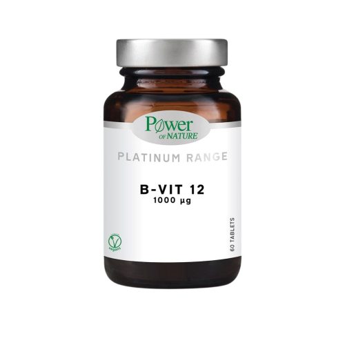 Power Of Nature Platinum Range Vitamin B12 Βιταμίνη 1000mg 1000mcg 60 ταμπλέτες