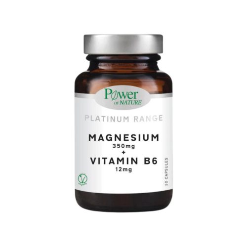 Power Of Nature Platinum Range Magnesium 350mg & Vitamin B6 12mg 30 κάψουλες