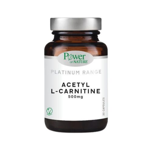 Power Of Nature Platinum Range Acetyl L-Carnitine 500mg 30 κάψουλες
