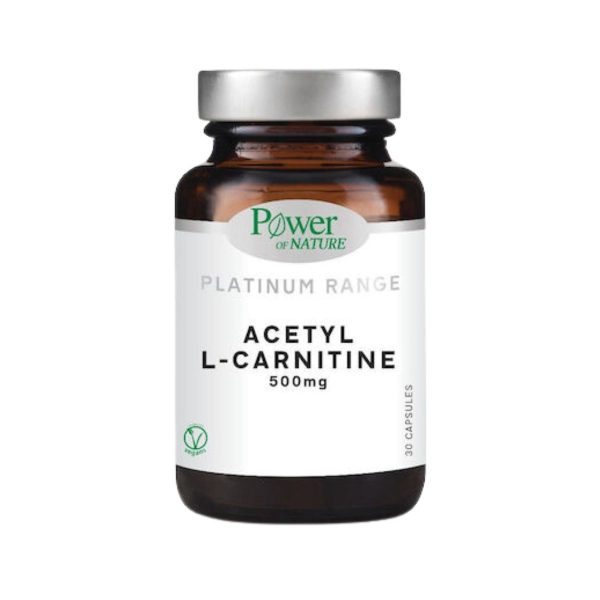 Power Of Nature Platinum Range Acetyl L-Carnitine 500mg 30 κάψουλες
