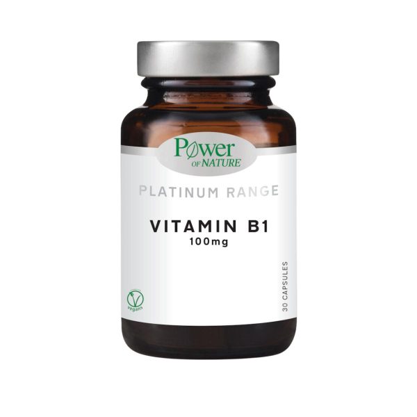 Power Of Nature Platinum Range Vitamin B1 100mg 30 κάψουλες