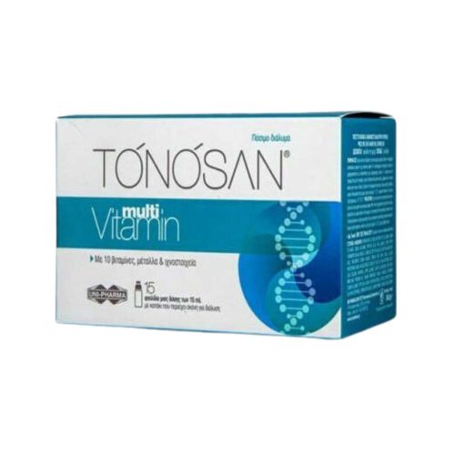 Uni-Pharma Tonosan Multivitamin Συμπλήρωμα για Ενέργεια 15x15ml