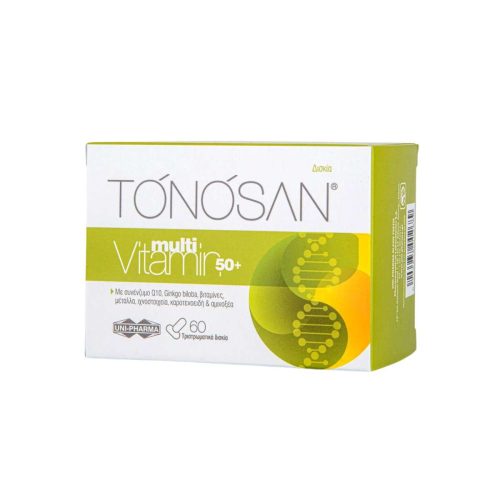 Uni-Pharma Tonosan Multivitamin 50+ Βιταμίνη για Ενέργεια 60 κάψουλες