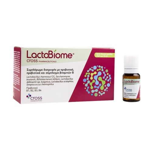 Cross Pharmaceuticals LactoBiome Προβιοτικά και Πρεβιοτικά 10 φιαλίδια x 10ml