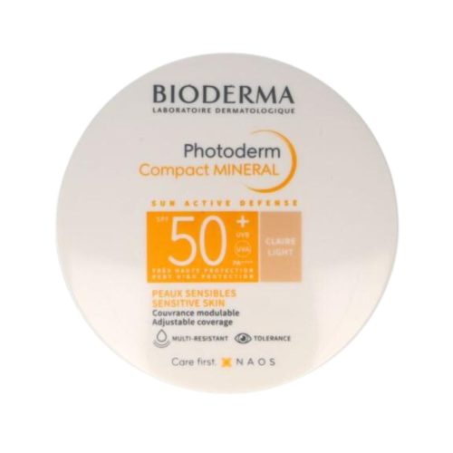Bioderma Photoderm Compact Mineral Light Αντηλιακή Πούδρα Προσώπου SPF50+ με Χρώμα 10g