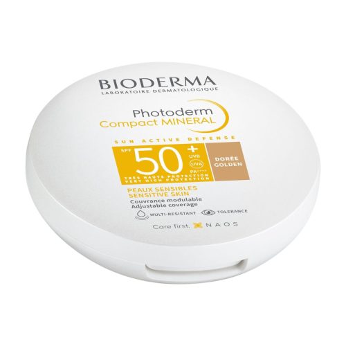 Bioderma Photoderm Compact Mineral Golden Αντηλιακή Πούδρα Προσώπου SPF50+ με Χρώμα 10g