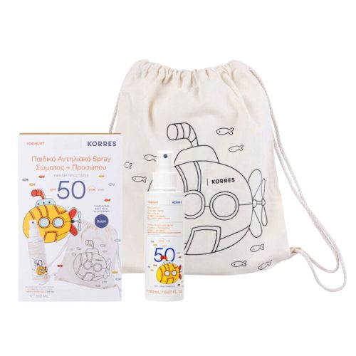 Korres Promo Yoghurt Παιδικό Αντηλιακό Spray SPF50 & Δώρο Υφασμάτινο Back Pack