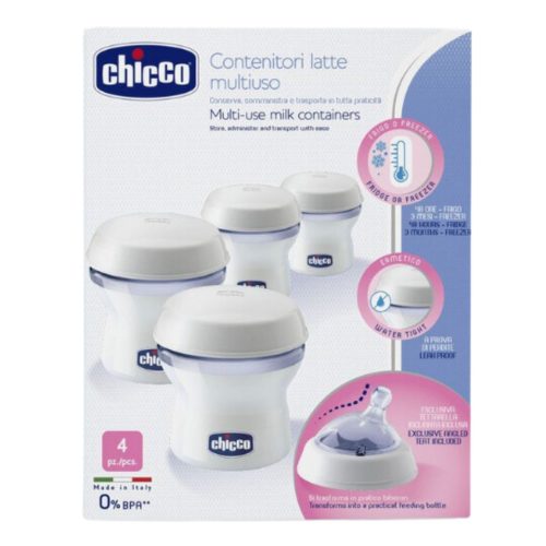 Chicco Multi-use Milk Μπουκάλια Διατήρησης Μητρικού Γάλακτος 4τμχ