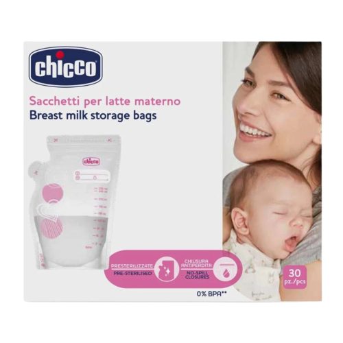 Chicco Σακουλάκια Διατήρησης Μητρικού Γάλακτος 250ml x 30τμχ