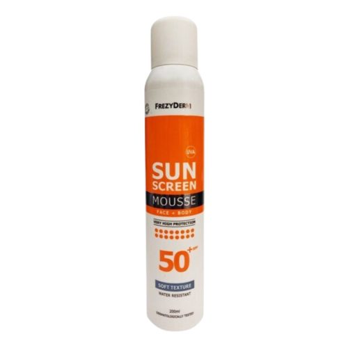 Frezyderm Sunscreen Mousse Αντηλιακό Προσώπου & Σώματος SPF50+ 200ml