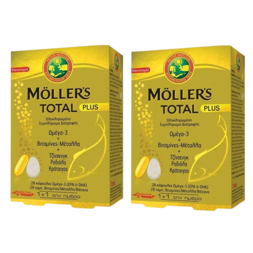 Promo Moller's Total Plus 2 x 28ταμπλέτες 28κάψουλες