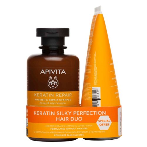 Apivita Promo Keratin Repair Shampoo & Conditioner