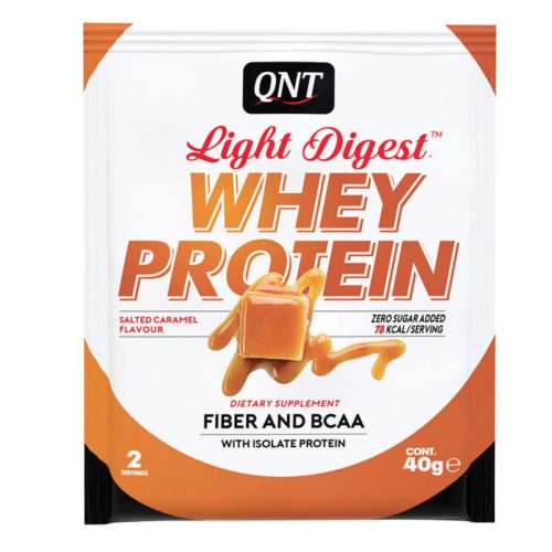 QNT Light Digest Whey Πρωτεΐνη Ορού Γάλακτος Χωρίς Γλουτένη με Γεύση Salted Caramel 40gr