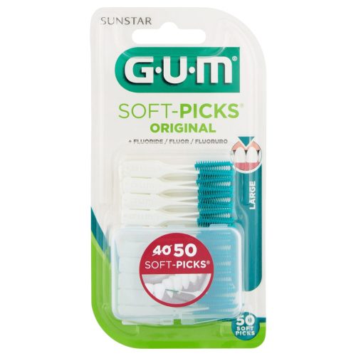 Gum Soft-Picks Original Μεσοδόντιες Οδοντογλυφίδες Large Πράσινο 50τμχ