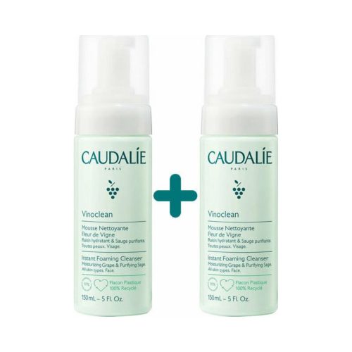 Caudalie Αφρός Καθαρισμού Vinoclean 2x150ml