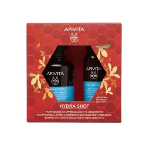 Apivita Hydra Shot Promo Hydration Shampoo 250ml + Hydration Leave In Conditioner 100ml