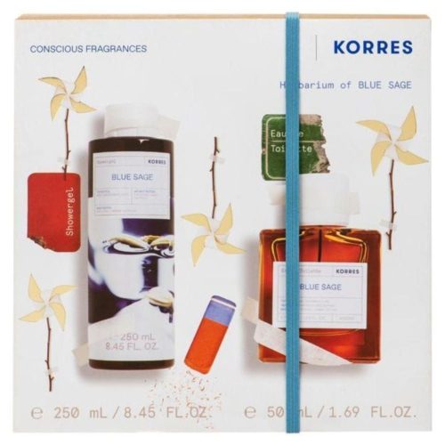 Korres Set Blue Sage Eau De Toilette 50ml & Αφρόλουτρο 250ml