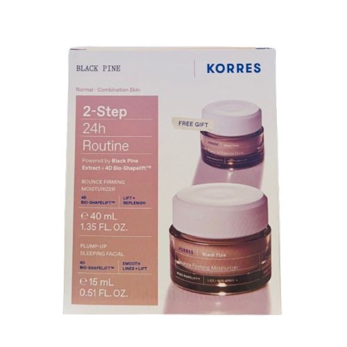 Korres Set Μαύρη Πεύκη Ημέρας για Λιπαρές-Μικτές 40ml + Μαύρη Πεύκη Κρέμα Νύχτας 15ml