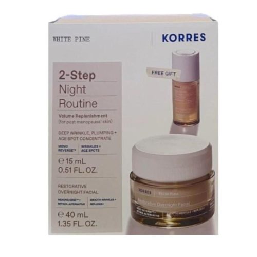 Korres Set Κρέμα Νυκτός Λευκή Πεύκη 40ml & Δώρο Ορός Λευκή Πεύκη 15ml