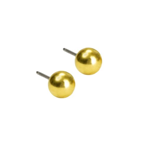 Blomdahl Golden Ball Titanium Σκουλαρίκια  4mm