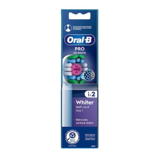 Oral-B Pro 3d Ανταλλακτικές Κεφαλές για Ηλεκτρική Οδοντόβουρτσα 2τμχ