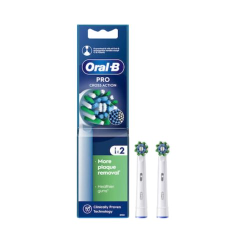 Oral-B Cross Action Ανταλλακτικές Κεφαλές για Ηλεκτρική Οδοντόβουρτσα 2τμχ