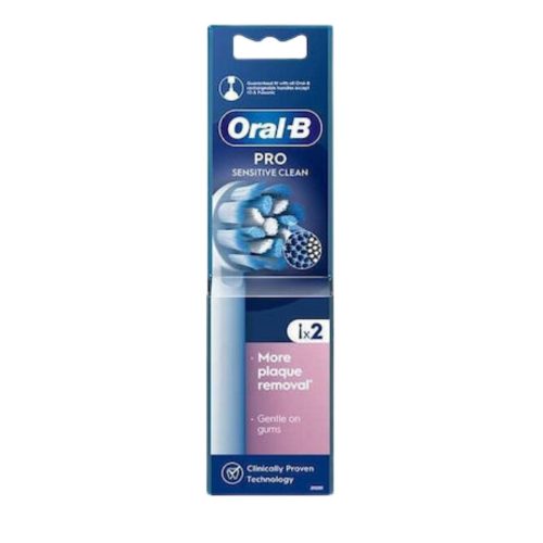 Oral-B Sensitive Clean Ανταλλακτικές Κεφαλές για Ηλεκτρική Οδοντόβουρτσα 2τμχ