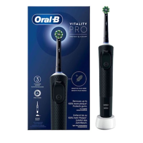 Oral-B Vitality Pro Ηλεκτρική Οδοντόβουρτσα Μαύρη 1τμχ