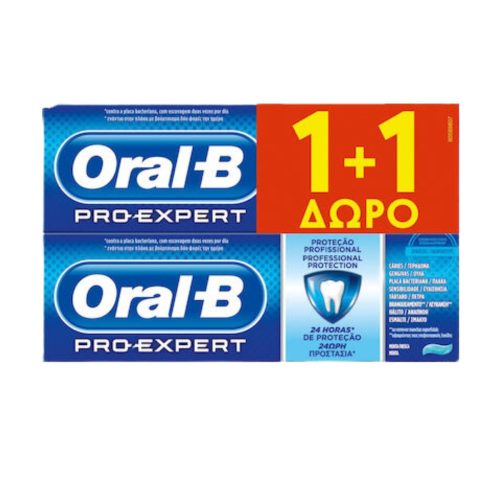 Oral-B Οδοντόκρεμα για Τερηδόνα , Πλάκα & Λεύκανση 75ml  1&1 Δώρο