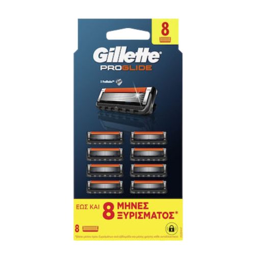 Gillette ProGlide Ανταλλακτικές Κεφαλές με 5 Λεπίδες & Λιπαντική Ταινία 8τμχ